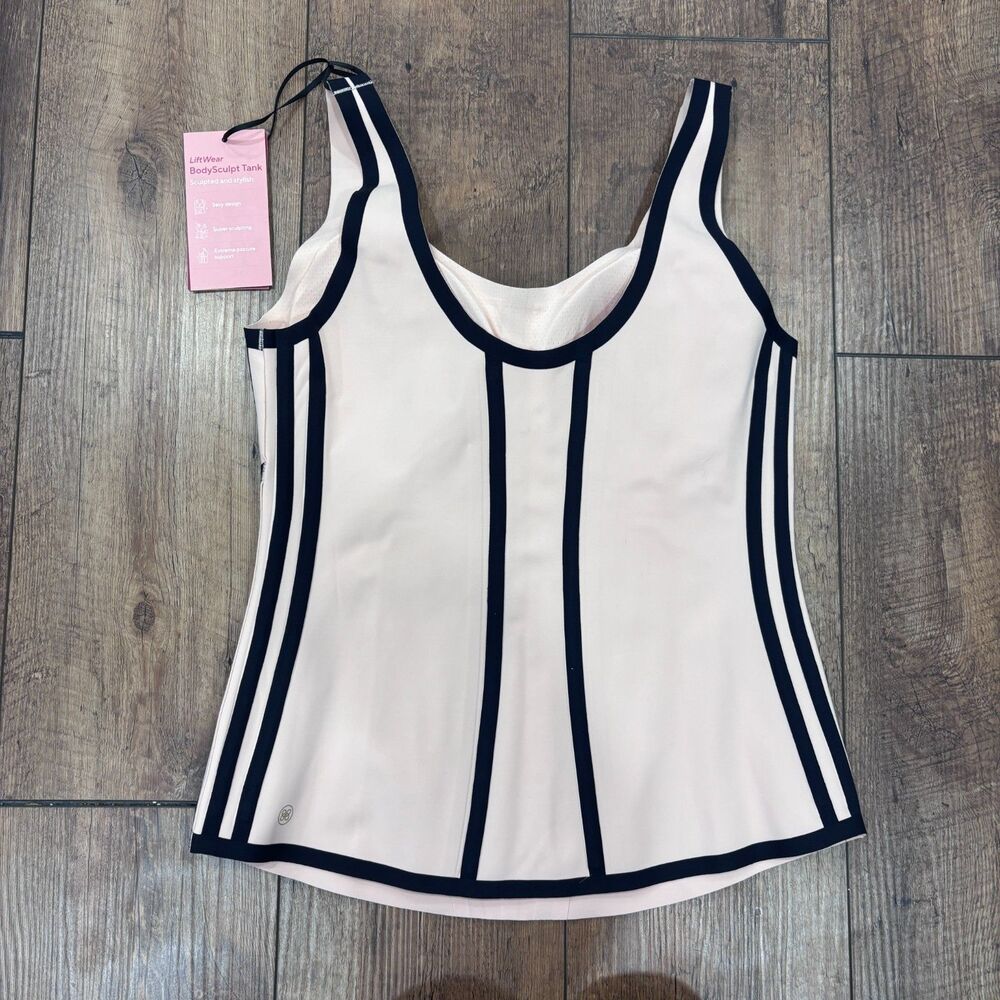 Honeylove Boldness Tank Compression Sculpting Shapewear Womens L Blush Black NWT - Picture 4 of 7